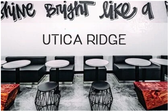 Utica Ridge 392Caffe coffee house interior with chairs and tables