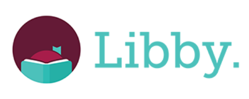 green Libby logo with someone reading a green book