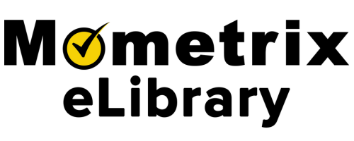 Gold and black Mometrix eLibrary bold logo with a checkmark in the middle of the O in Mometrix 